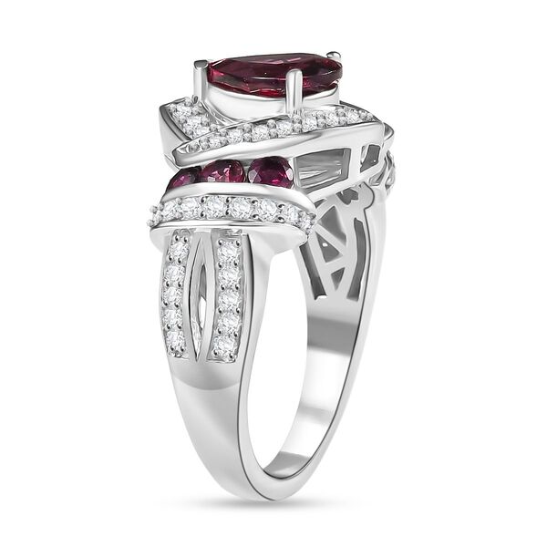 D'Joy AA Rhodolith Granat und Zirkon Ring - 3,18 ct. image number 4