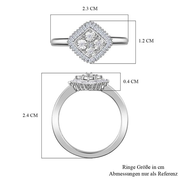 Weißer Diamant-Ring - 0,10 ct. image number 6