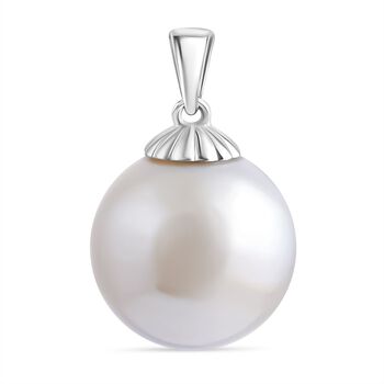 AAA Wei&szlig;e S&uuml;dsee Perle (13-15 mm) Anh&auml;nger, 750 Gold