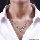 Natürliche Peridot und Zirkon-Halskette - 10,22 ct. image number 1