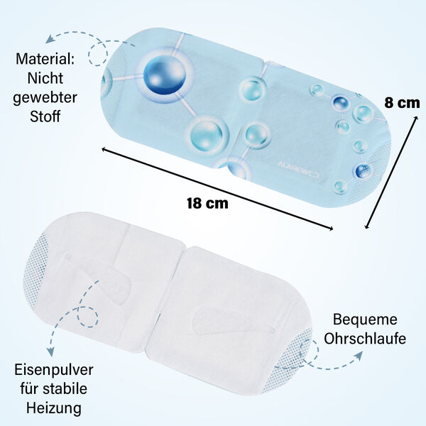 10er-Set selbstw&auml;rmende Hyalurons&auml;ure-Dampf-Augenmasken, 18x8 cm image number 4
