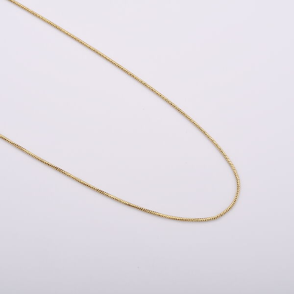 Italienische Schlangen-Kette, ca. 50 cm, 925 Silber vergoldet image number 2