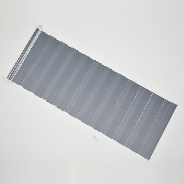 Easy-Klemm - 2-lagiges Fensterrollo, Gr&ouml;&szlig;e 60x150 cm, Dunkelgrau&nbsp; image number 1