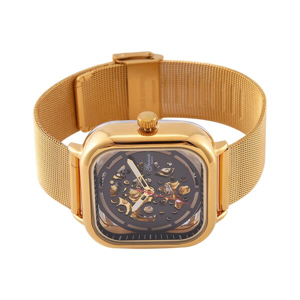 Reiner Edelstahl IP-GelbbeschichtungUhren 8.5 cm image number 5