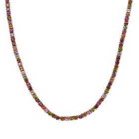 Multi-Turmalin-Halskette, 45cm - 15,18 ct.