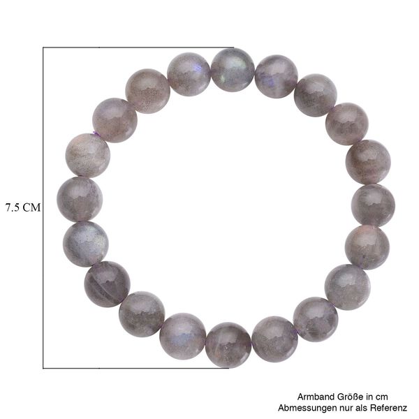9-11mm flexibles Labradorit-Armband, 19 cm - 141,60 ct. image number 3