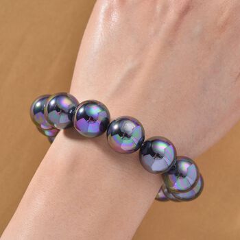 Pfau Muschelkernperle (15-17 mm) Armband flexibles (18.00-19.00 cm)