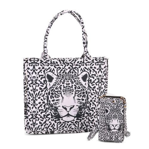 2-teiliges Taschenset - Shopper und Handytasche, ca. 40  x 12 x 35 cm (Shopper), ca. 20 x 11 x 2 cm (Handytasche), Klimt