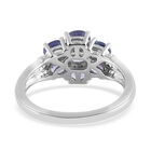 AAA Tansanit-Ring, 925 Silber platiniert  ca. 1,47 ct image number 5