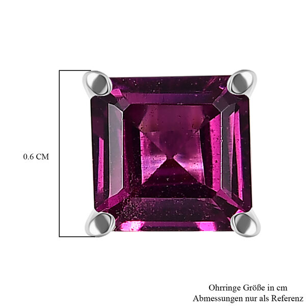 Nat&uuml;rliche Rhodolith Granat Ohrringe - 1,69 ct. image number 5