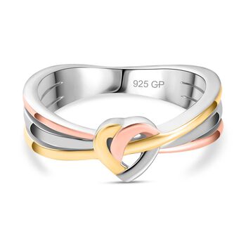 GP Amore Kollektion - Herz Liebesknotten Ring, 925 Silber, (Gr&ouml;&szlig;e 21.00)