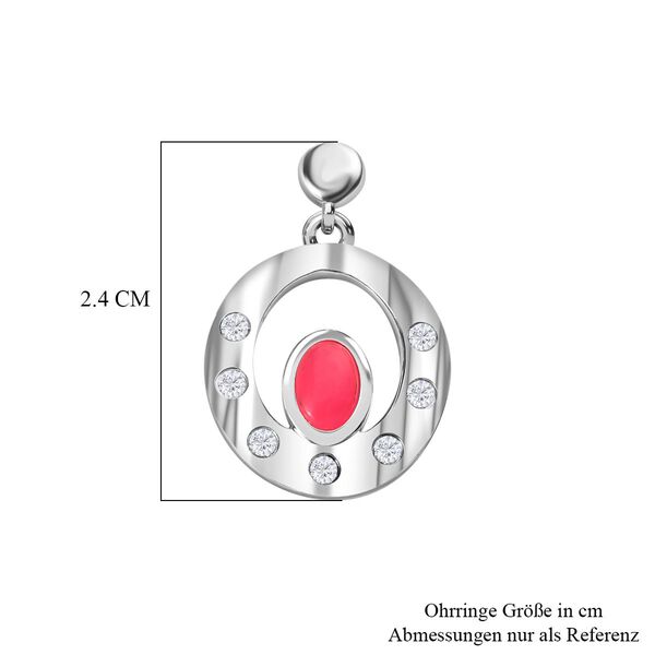 AA rosa &auml;thiopische Welo Opal und Zirkon-Ohrringe - 0,58 ct. image number 5