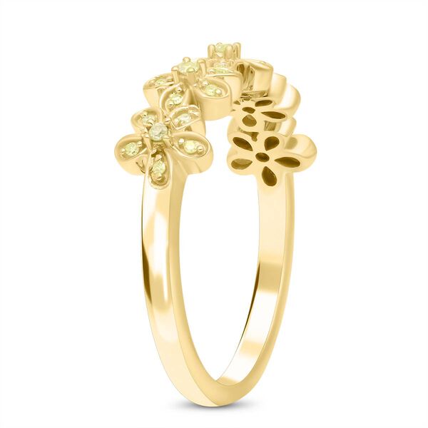 Nat&uuml;rlicher, gelber Diamant-Ring - 0,15 ct. image number 4