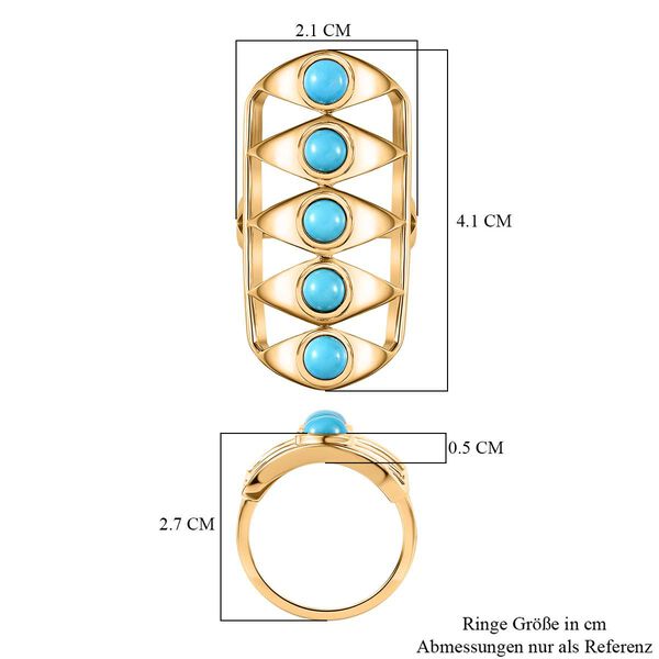 Sleeping Beauty T&uuml;rkis Ring, ca. 2,49 ct. image number 6