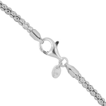 LA BELLA feinstes Coryana-Kette Armband, 925 Silber, ca. 19 cm ca. 3,80g