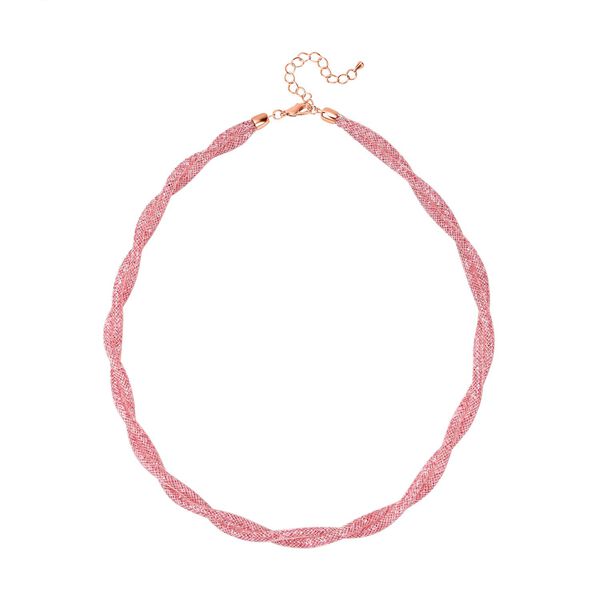 Rosa Kristall Schmuckset Reines Messing image number 3