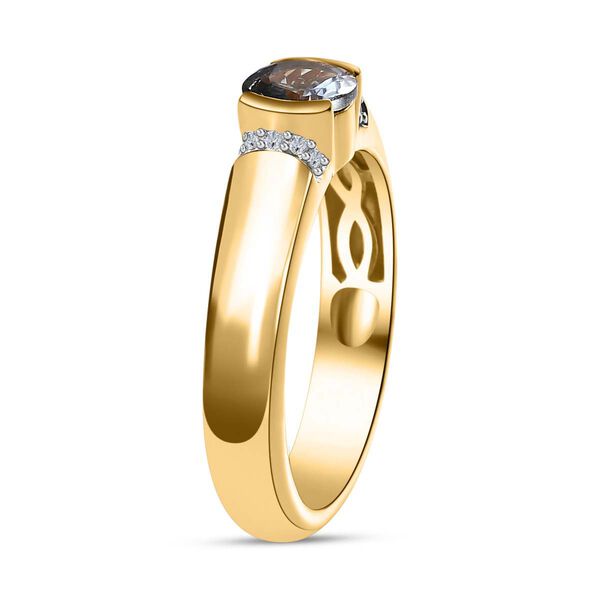 Grüner Tansanit und Zirkon-Ring - 0,59 ct. image number 5