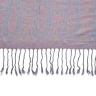 Jacquard gewebter Schal mit Paisley-Bordüre, grau image number 2