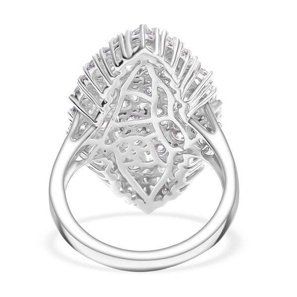 D'Joy Moissanit Ring 925 Silber rhodiniert (Größe 17.00) ca. 2,79 ct image number 6