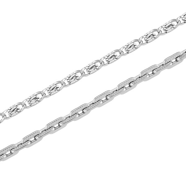 K&ouml;nigskette, Reiner Edelstahl, ca. 50 cm, Silberfarben image number 8