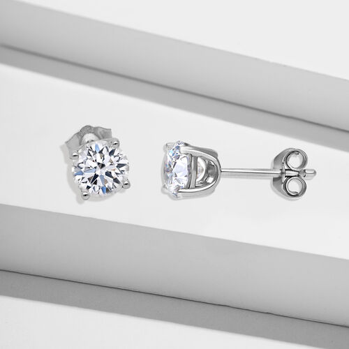 IGI zertifizierte  SI G-H Diamant-Ohrringe - 2 ct. image number 2