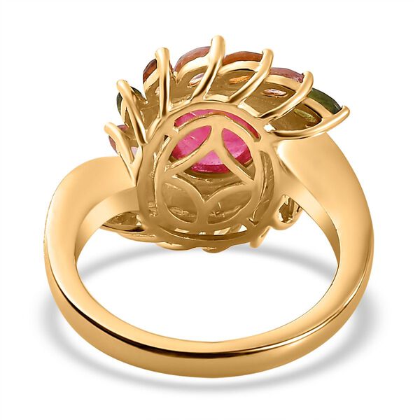 AA afrikanischer Rubin  und Multi-Turmalin-Ring - 4,63 ct. image number 6