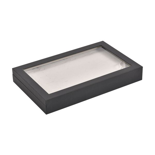 Moderne Ringschatulle mit Acryl-Fenster, 29x18.5x4cm, Schwarz image number 4