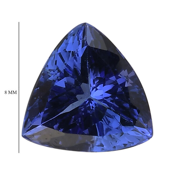 AAAA Tansanit Edelstein, Trillion, Facettierter Schliff, 8mm, ca. 1.98 ct image number 4