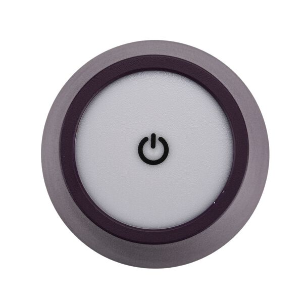 Wiederaufladbare, dimmbare Metall-Tischlampe, 11x38cm, Violett image number 5