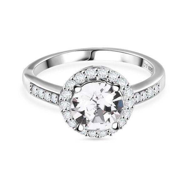 J Francis gefertigt mit SWAROVSKI- Swarovski Kristall Schmuckset, 925 Silber platiniert image number 4