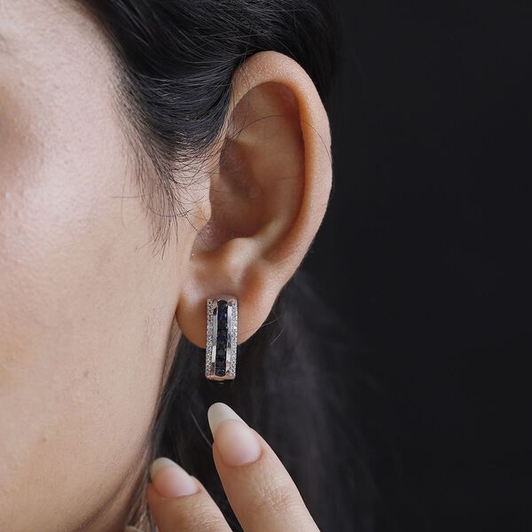 Masoala Saphir und Zirkon Ohrringe - 1,86 ct. image number 3