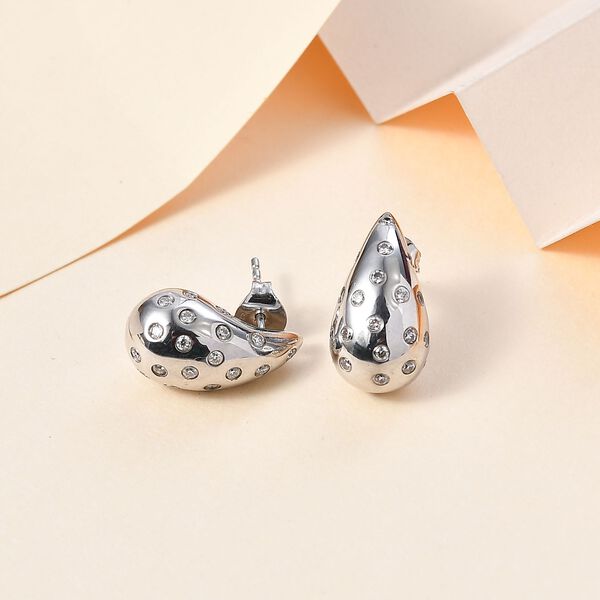 Moissanit Ohrringe, 925 Silber rhodiniert - 0,96 ct. image number 8