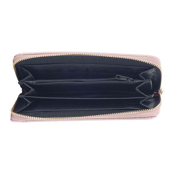 Brieftasche aus Kunstleder, Rosa image number 3