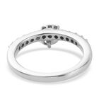 Moissanit Ring 925 Silber platiniert  ca. 0,31 ct image number 4