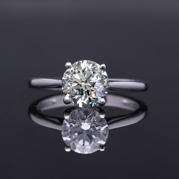 LUXURIANT SGL zertifizierter VS-EF Labor Diamant Ring in 585 Wei&szlig;gold - 3 ct. image number 12