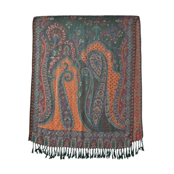 Paisley Schal in grün image number 2