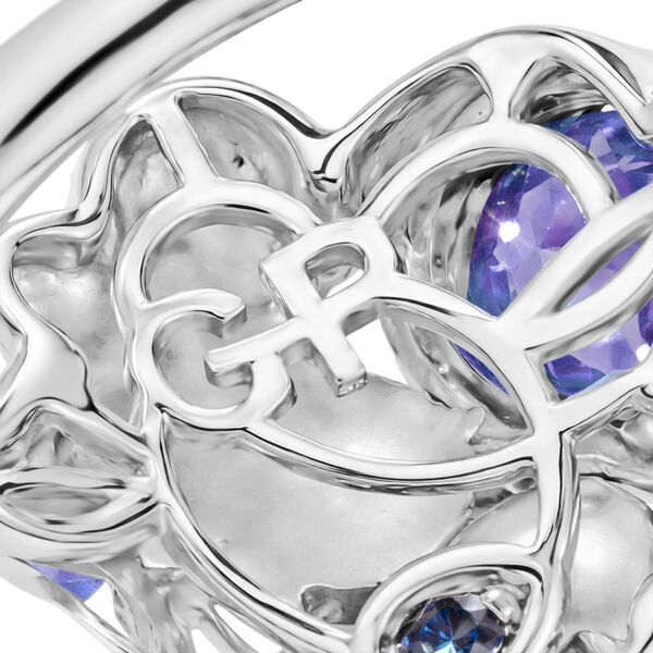 GP - AA Afrikanischer Amethyst Ring 925 Silber Rhodiniert (Gr&ouml;&szlig;e 17.00) ca. 1,86 ct image number 6