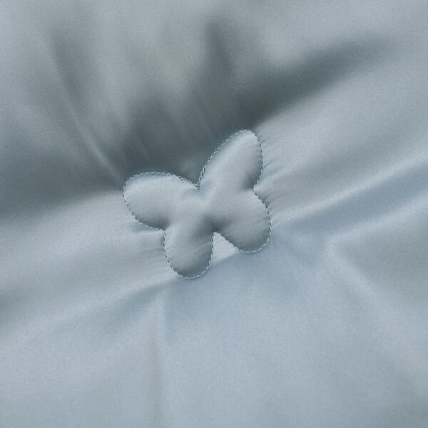 Serenity Night Seidendecke aus 100% Maulbeerseide mit 500gsm Kunstdaunenf&uuml;llung, 135x200cm, T&uuml;rkis image number 7