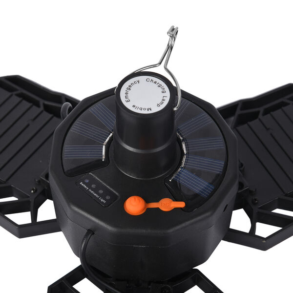 Wasserdichte, einstellbare 3 Blatt Solarleuchte, Gr&ouml;&szlig;e 13 x13x12 cm, Schwarz image number 4