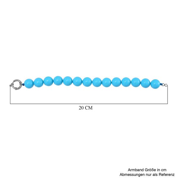 Sleeping Beauty t&uuml;rkisfarbenes Muschelkernperle Armband image number 6