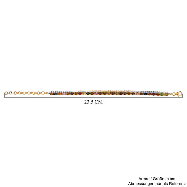 AA Multi-Turmalin Armband, 23 cm - 11,23 ct. image number 5