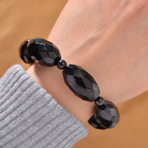Shungit Armband Flexibel cm ca. 270,00 ct. image number 1