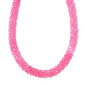 Mehrfarbiger Kristall Halskette ca. 50 cm