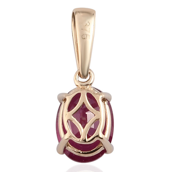AA Rubin-Anh&auml;nger, Fissure gef&uuml;llt, 375 Gelbgold ca. 1.81 ct image number 4