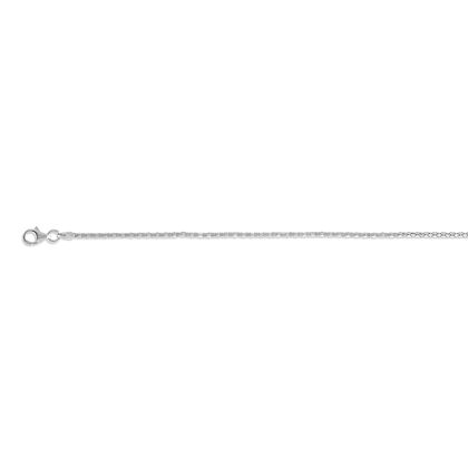 Italienische Coreana-Kette, ca. 50 cm, 925 Silber