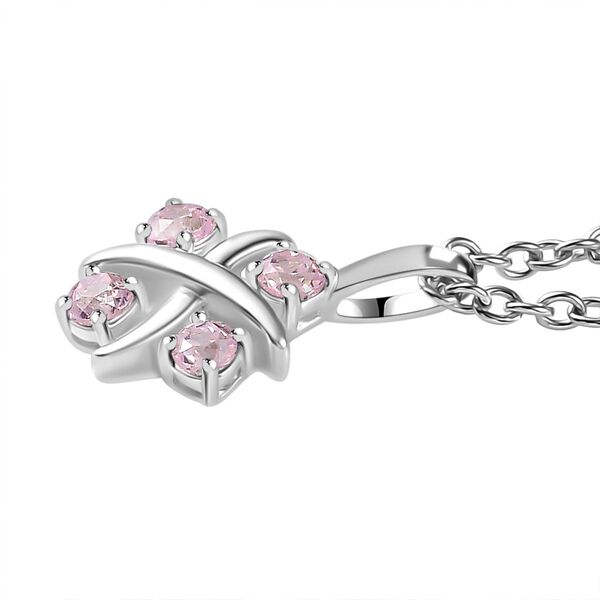 Designer Inspiriert XOXO Roter Zirkonia Schmuckset 925 Silber und Edelstahl image number 4