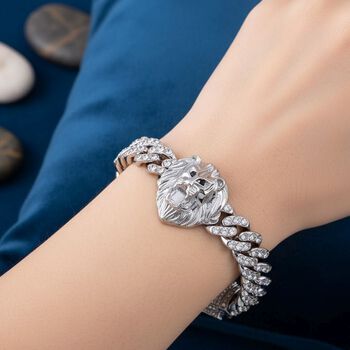 Wei&szlig;er Kristall Armband ca. 19 cm