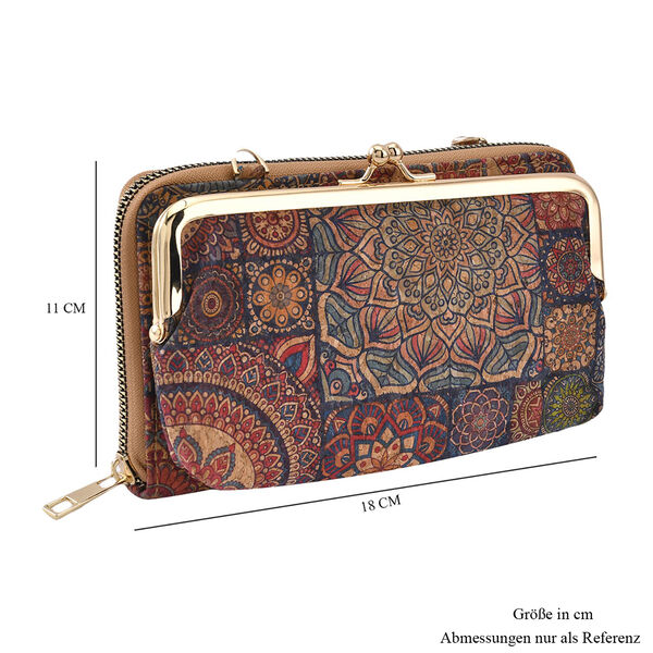 Crossbody Tasche aus Naturkork mit RFID-Schutz, Orient image number 6