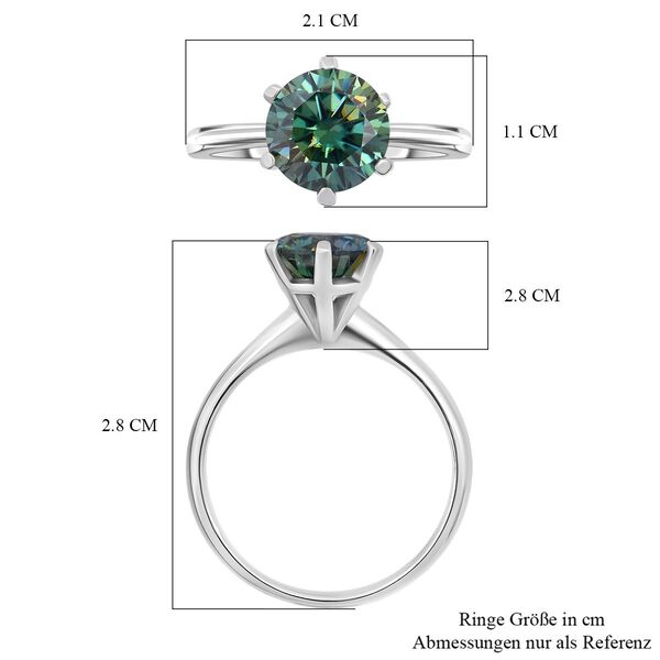 D'Joy Paraiba Moissanit Ring - 1,76 ct. image number 6
