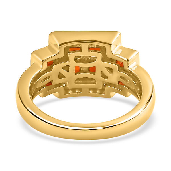 AA Salamanca Feueropal und Zirkon Ring - 1,31 ct. image number 6